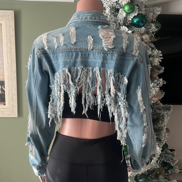 Ultra cropper Denim jacket - Picture 3 of 6
